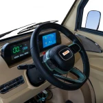 Camioneta electrica RURIS Pilot 5000G – motor 4900W, autonomie pana la 130 km, sarcina 898 kg, 2 locuri, fara permis auto, omologat pentru drum public, gri