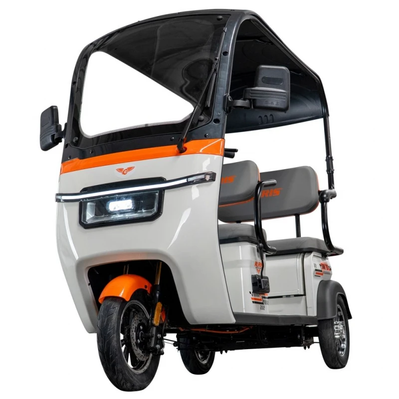 Triciclu Electric RURIS Pilot 3070N – Motor Electric 2900W, Baterie Plumb-Acid 72V 32Ah, Autonomie 60 km, Viteza 25 km/h, Capacitate 225 kg, alb, omologat pentru drum public
