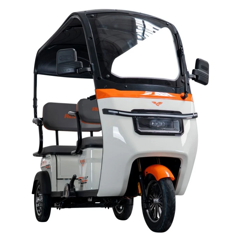 Triciclu Electric RURIS Pilot 3070N – Motor Electric 2900W, Baterie Plumb-Acid 72V 32Ah, Autonomie 60 km, Viteza 25 km/h, Capacitate 225 kg, alb, omologat pentru drum public