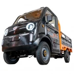 Camioneta electrica RURIS Pilot 5000N – motor 4900W, autonomie pana la 130 km, sarcina 898 kg, 2 locuri, fara permis auto, omologat pentru drum public, negru