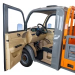 Camioneta electrica RURIS Pilot 5000G – motor 4900W, autonomie pana la 130 km, sarcina 898 kg, 2 locuri, fara permis auto, omologat pentru drum public, gri