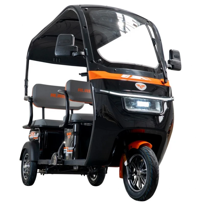 Triciclu Electric RURIS Pilot 3070N – Motor Electric 2900W, Baterie Plumb-Acid 72V 32Ah, Autonomie 60 km, Viteza 25 km/h, Capacitate 225 kg, negru