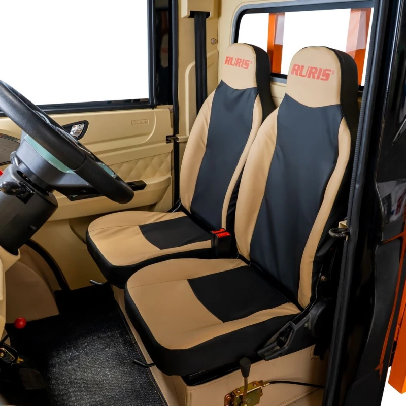 Camioneta electrica RURIS Pilot 5000N – motor 4900W, autonomie pana la 130 km, sarcina 898 kg, 2 locuri, fara permis auto, omologat pentru drum public, negru