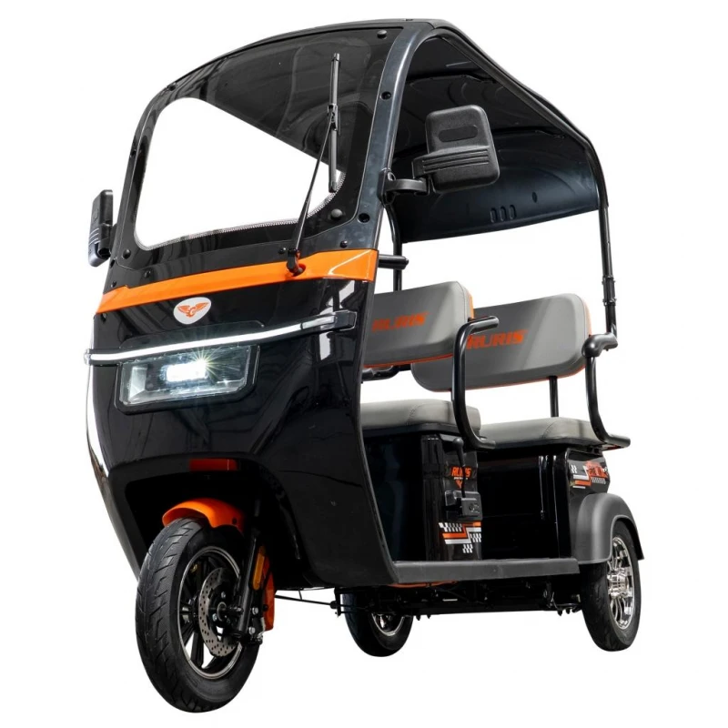 Triciclu Electric RURIS Pilot 3070N – Motor Electric 2900W, Baterie Plumb-Acid 72V 32Ah, Autonomie 60 km, Viteza 25 km/h, Capacitate 225 kg, negru