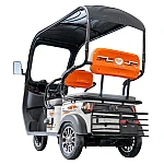 Triciclu Electric RURIS Pilot 3070N – Motor Electric 2900W, Baterie Plumb-Acid 72V 32Ah, Autonomie 60 km, Viteza 25 km/h, Capacitate 225 kg, alb, omologat pentru drum public