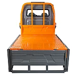 Triciclu electric pick-up RURIS Pilot 5000G, putere maxima 4900 W, autonomie pana la 130 km, cu volan, viteza maxima de 25 km/h, conform reglementarilor UE, fara permis, gri