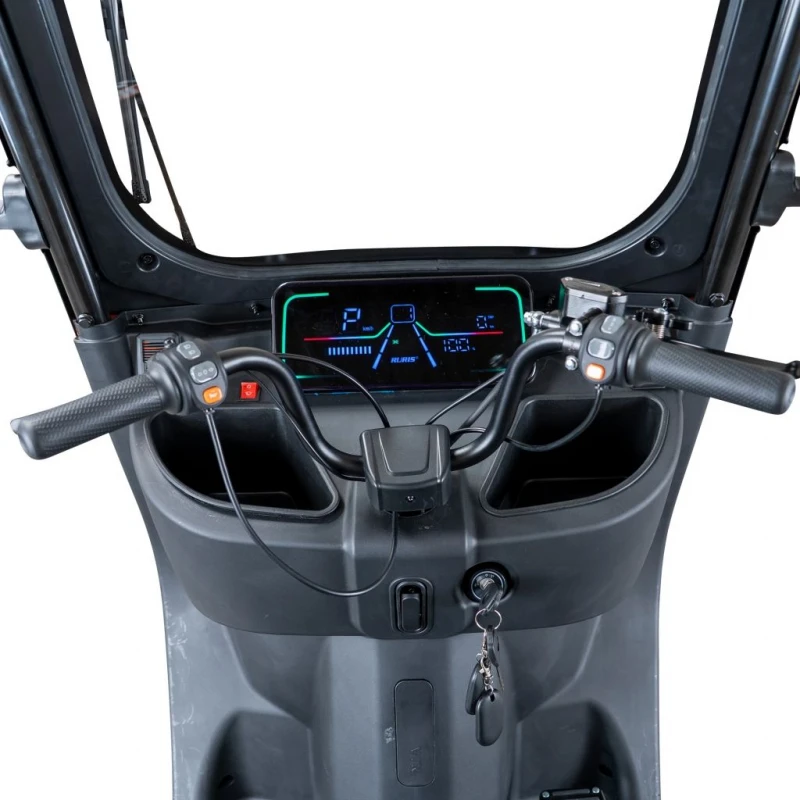 Triciclu Electric RURIS Pilot 3070N – Motor Electric 2900W, Baterie Plumb-Acid 72V 32Ah, Autonomie 60 km, Viteza 25 km/h, Capacitate 225 kg, alb, omologat pentru drum public