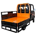 Triciclu electric pick-up RURIS Pilot 5000N, putere maxima 4900 W, autonomie pana la 130 km, cu volan, viteza maxima de 25 km/h, conform reglementarilor UE, fara permis, negru