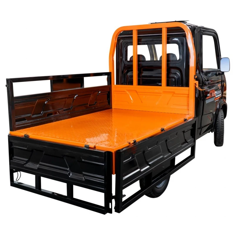 Camioneta electrica RURIS Pilot 5000N – motor 4900W, autonomie pana la 130 km, sarcina 898 kg, 2 locuri, fara permis auto, omologat pentru drum public, negru