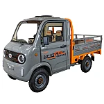 Triciclu electric pick-up RURIS Pilot 5000G, putere maxima 4900 W, autonomie pana la 130 km, cu volan, viteza maxima de 25 km/h, conform reglementarilor UE, fara permis, gri