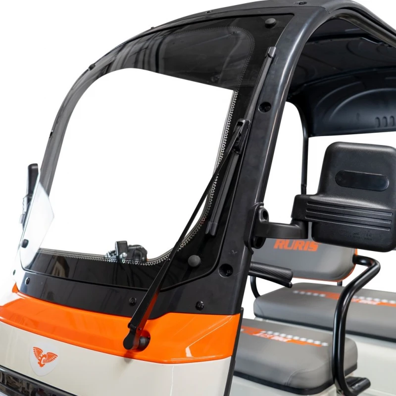 Triciclu Electric RURIS Pilot 3070N – Motor Electric 2900W, Baterie Plumb-Acid 72V 32Ah, Autonomie 60 km, Viteza 25 km/h, Capacitate 225 kg, alb, omologat pentru drum public