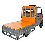 Triciclu electric pick-up RURIS Pilot 5000G, putere maxima 4900 W, autonomie pana la 130 km, cu volan, viteza maxima de 25 km/h, conform reglementarilor UE, fara permis, gri