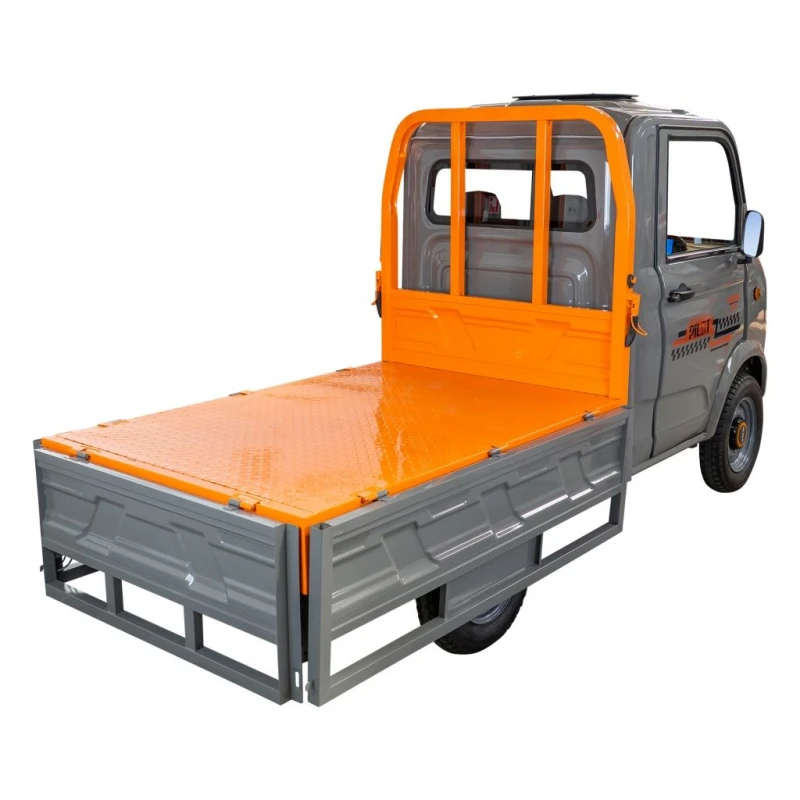 Camioneta electrica RURIS Pilot 5000G – motor 4900W, autonomie pana la 130 km, sarcina 898 kg, 2 locuri, fara permis auto, omologat pentru drum public, gri