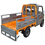 Triciclu electric pick-up RURIS Pilot 5000G, putere maxima 4900 W, autonomie pana la 130 km, cu volan, viteza maxima de 25 km/h, conform reglementarilor UE, fara permis, gri