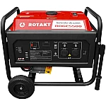 Generator curent Rotakt ROGE5500 putere 5.5 kW 230V benzina pornire manuala AVR roti transport rezervor 25 L