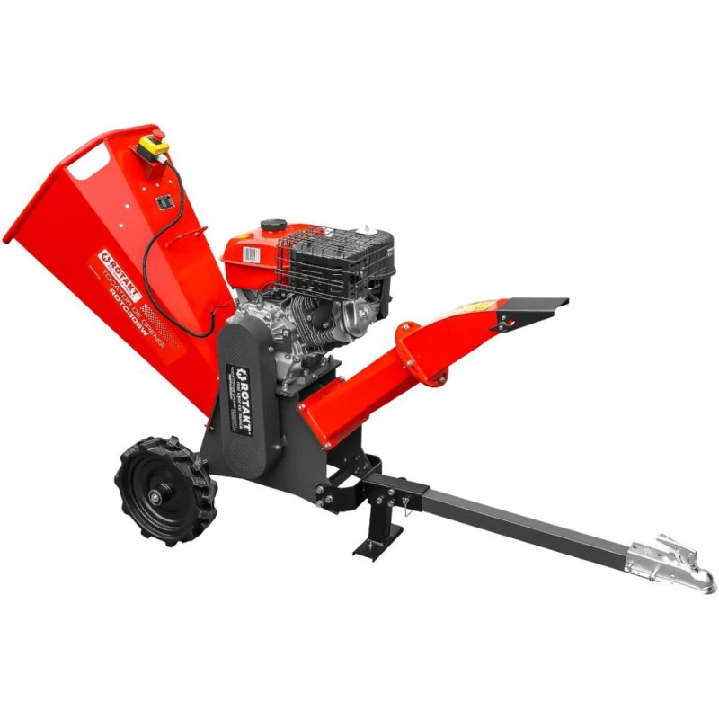 Tocator de crengi Rotakt, ROTC306W motor 13 CP benzina capacitate maxima tocare 100 mm protap cupla auto roti 5.00-9