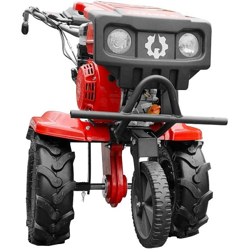 Motosapa Rotakt RO80R motor 7 CP latime lucru 83 cm 3 viteze freze roti cauciuc roata frontala, capota cu far