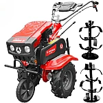 Motosapa Rotakt RO80R motor 7 CP latime lucru 83 cm 3 viteze freze roti cauciuc roata frontala, capota cu far