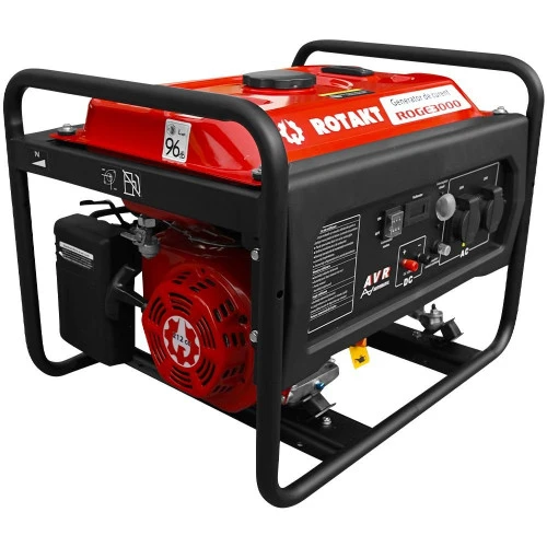 Generator de curent ROGE3000 putere 3 kW 230V benzina pornire manuala AVR rezervor 12 L