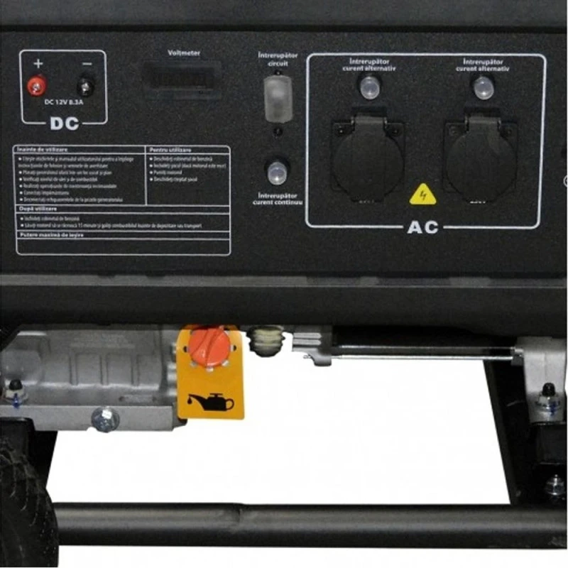 Generator de curent Rotakt ROGE7000 putere 6.8 kW monofazat benzina AVR