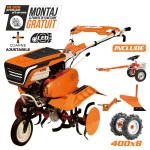 Motosapa RURIS 7500ACC2, 7 CP, 4 timpi, 208 cc, roti cauciuc 4.00-8 + plug + adaptor + accesoriu pentru tractat