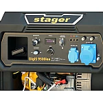 Stager DigiS 9500iea Generator digital invertor open-frame 9.5kW, monofazat, benzina, optional automatizare