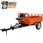 Remorca motocultor RURIS 550S, capacitate incarcare 550 kg, basculare manuala