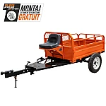 Remorca motocultor RURIS 550S, capacitate incarcare 550 kg, basculare manuala