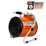 Aeroterma electrica RURIS Vulcano 500, 5000 W, debit aer 411 mc/h, 3 trepte de putere, suprafata incalzita 48 mp