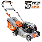 Masina de tuns iarba, pe benzina, RURIS RX221S, 3.5 CP, 139 CC, latime de lucru 42 cm, inaltime taiere 25-75 mm, cos colector 45 litri