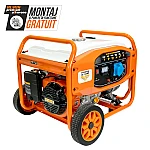 Generator de curent RURIS R-Power GE7000, motor General Engine, benzina, 420 CC, 4T, 13 CP, putere maxima 6500 W, cadru, roti deplasare