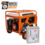 Generator de curent RURIS R-Power GE 9000 ATS, motor benzina, 4T, 445 CC, 15 CP, putere nominala 7000 W, AVR, 2 prize AC 220V