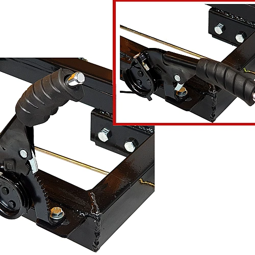 ProGARDEN Campo RM500C remorca 500kg motocultor, 1 osie, prindere bolt, roti profil rutier 5.00-12, 4 prezoane, RIM 3.00B
