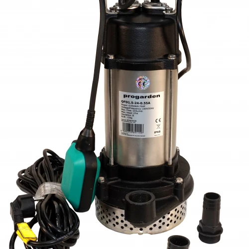 ProGARDEN QFD1.5-24-0.55A Pompa drenaj 1", 550W, apa murdara, 100L/min