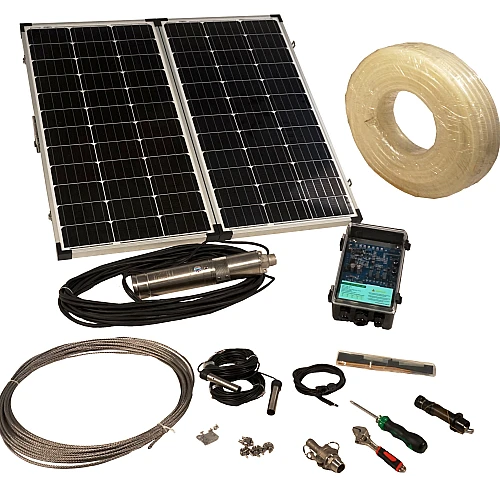 Progarden 3TSS0.76-55-24/120 Pompa submersibila 3/4", solar, 120W/24V, MPPT, PFV 2x80W, 55m, 0.76mch, apa curata