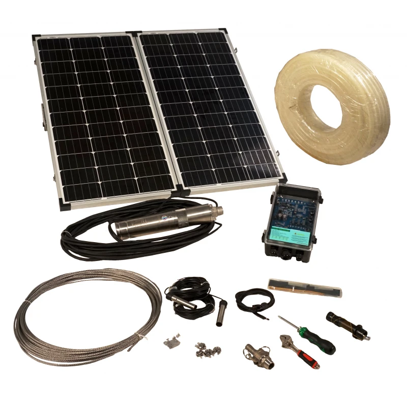Progarden 3TSS0.76-55-24/120 Pompa submersibila 3/4", solar, 120W/24V, MPPT, PFV 2x80W, 55m, 0.76mch, apa curata