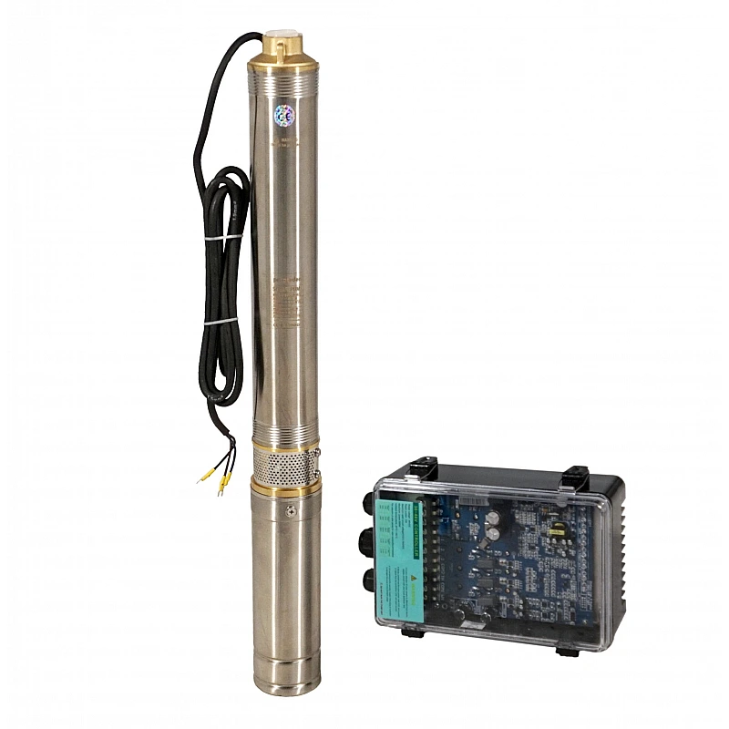 Progarden Pachet 3TSC3.5-50-48/500 Pompa submersibila 1", solar, 500W/48V, MPPT, 50m, 3.5mch, multietajata, apa curata + 1 x SP460M-72H Panou fotovoltaic