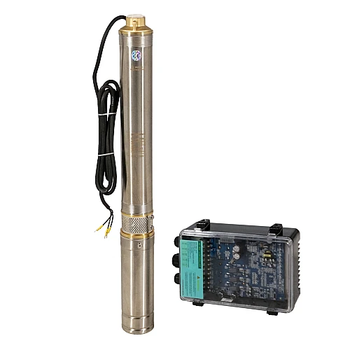 Progarden Pachet 3TSC3.5-50-48/500 Pompa submersibila 1", solar, 500W/48V, MPPT, 50m, 3.5mch, multietajata, apa curata + 2 x SP460M-72H Panou fotovoltaic