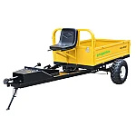 ProGARDEN Alpine RM500T Remorca cu tractiune 500kg, 1 osie, prindere bolt pentru motocultor, roti 19x7-8