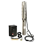 Progarden Pachet Aqua SOLAR 4053 pompa submersibila, 3", solar, 3000W/300V, MPPT, 660L/min, 45m, multietajata apa curata + 14 x SP460M-72H Panou fotovoltaic