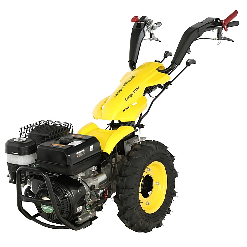 ProGARDEN Campo U16E motocultor multifunctional 14CP, benzina, EU V, pornire electrica, 3+2 viteze, reductor + FT90 freza tractata 900mm + BC120M bara cosire mobila 120cm