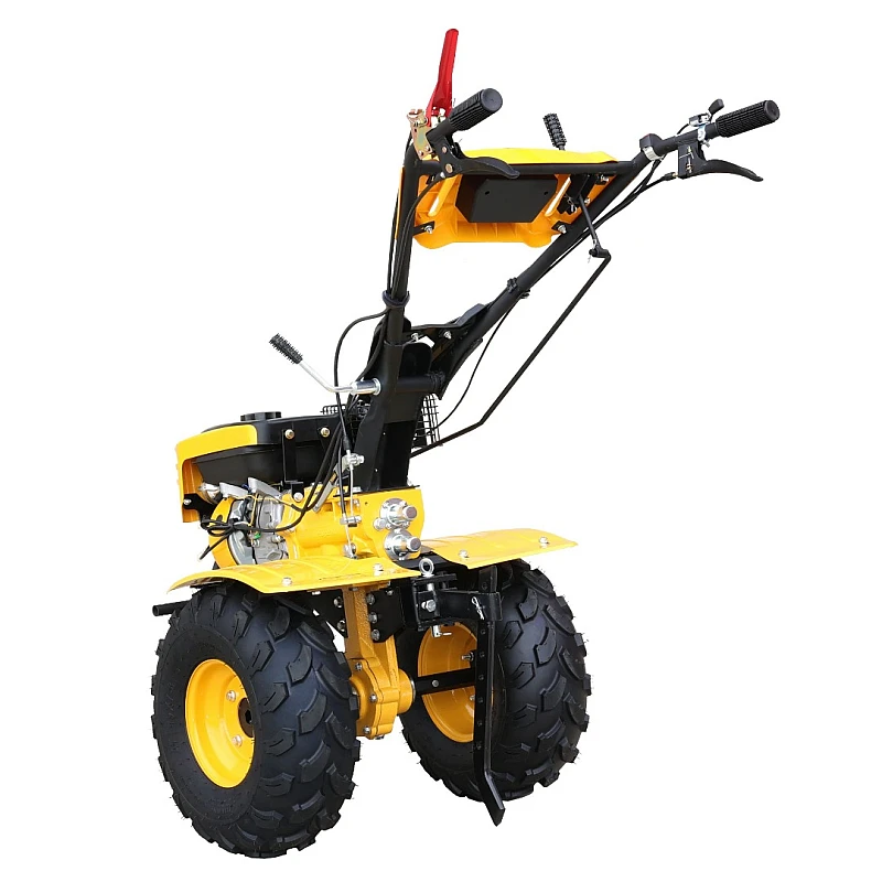 Motocultor 4x4 ProGARDEN Campo 873 Alpine 7CP, 2+1, freze, benzina, roti ATV, 2 prize putere
