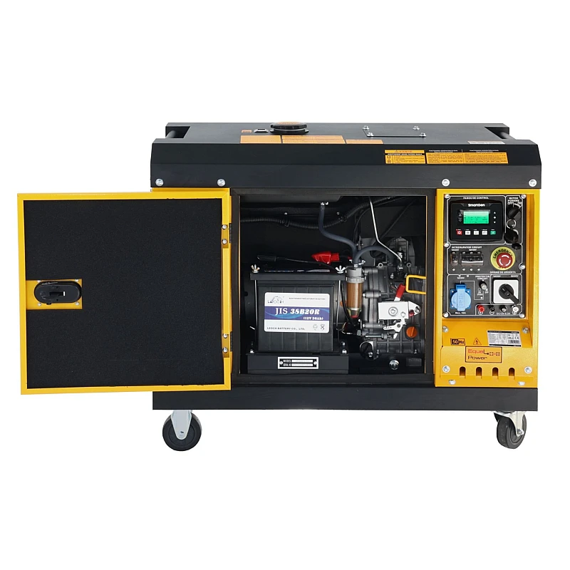 Stager YDE8600TA-TA3 Generator insonorizat 7.5kVA, 3000rpm, dual trifazat si monofazat, diesel, pornire electrica