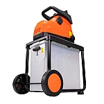 Tocator de crengi si resturi vegetale RURIS ST200S, 2800 W, diametru maxim taiere 45 mm, viteza taiere 4600 rpm, cos colectare 60 l, roti deplasare