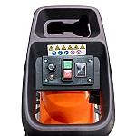 Tocator de crengi si resturi vegetale RURIS ST200S, 2800 W, diametru maxim taiere 45 mm, viteza taiere 4600 rpm, cos colectare 60 l, roti deplasare