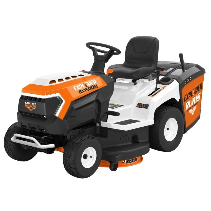 Tractor de tuns gazon RURIS RX Explorer 1500m, putere 15 CP, latime de Lucru 107 cm, transmisie hidrostatica, motor loncin