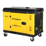 Stager YDE8600TA-TA3 Generator insonorizat 7.5kVA, 3000rpm, dual trifazat si monofazat, diesel, pornire electrica