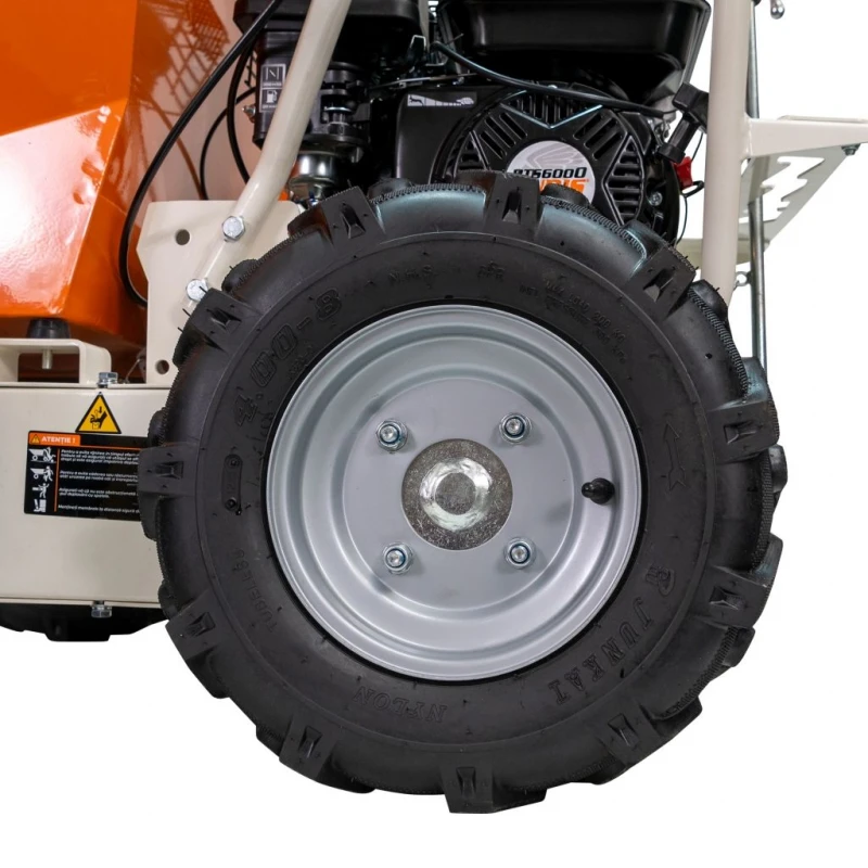 Roaba autopropulsata RURIS RTS 6000, motor benzina 7 CP, 500 kg capacitate, 3+1 trepte, basculare manuala