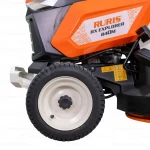 Tractor de tuns gazon Ruris Explorer 840M – Motor Loncin 15 CP, Latime de taiere 840 mm, 3 functii (colectare, mulching, spalare)