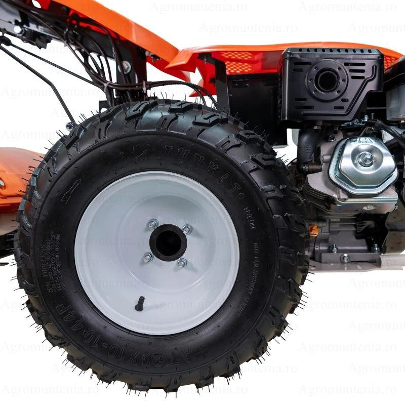 Motocultivator RURIS 1077, Motor Loncin 16 CP, 420cc, 4 Timpi, Pornire la Cheie, Diferential, Frână Hidraulica, 3+3 Viteze, Roți 20x10-10, Iluminare LED, freza de sapat SX77